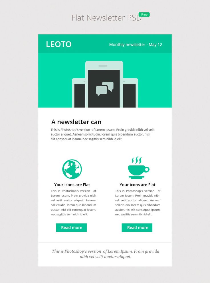 Flat UI design is a streamline interface emails can benefit from due ...