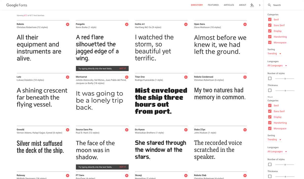best free type resources google fonts
